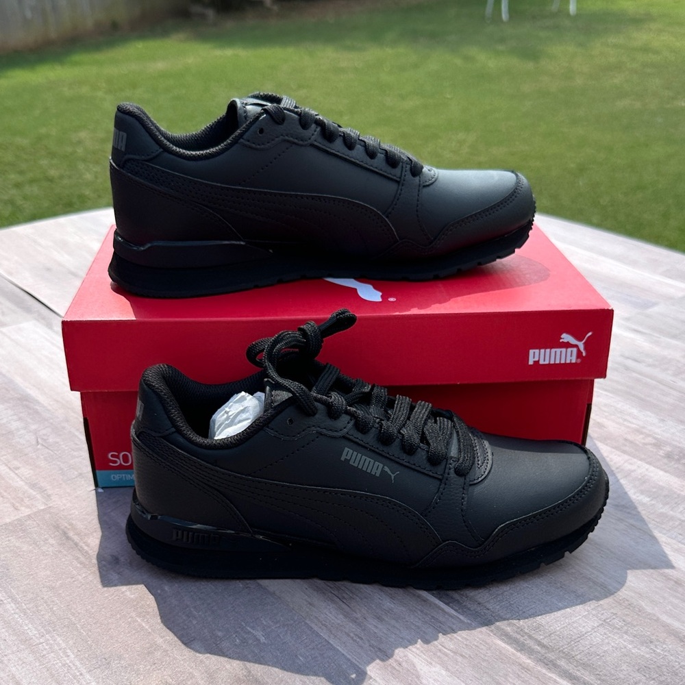Puma Classic Black Sneakers Big Kid
